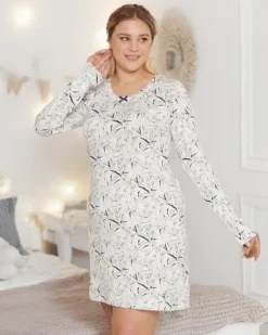 Clearance Wiskozowa nocna koszula damska PLUS SIZE Piżamy|Plus Size