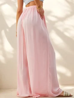 Sale Wiskozowe proste spodnie damskie materiałowe Spodnie Materiałowe