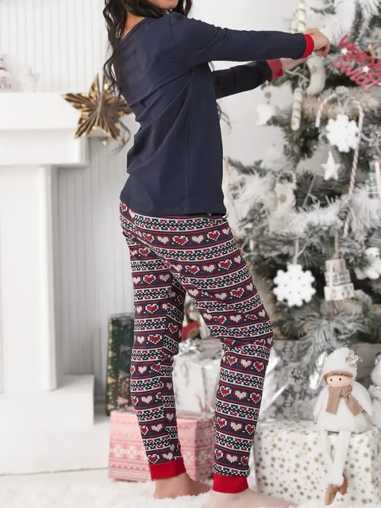 Best Świąteczna bawełniana dziecięca piżama z reniferem polarnymi Bielizna|Piżamy