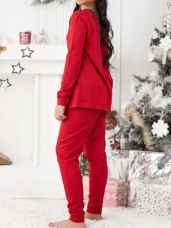 Online Świąteczna dziecięca piżama z printem Bielizna|Piżamy