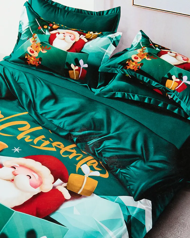 New Świąteczna pościel 140x200 komplet 4 CZĘŚCI 140 X 200 Cm