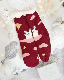 Clearance Świąteczne damskie zimowe skarpetki z zwężeniami Skarpetki