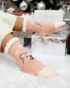 Clearance Świąteczne damskie zimowe skarpetki z zwężeniami Skarpetki