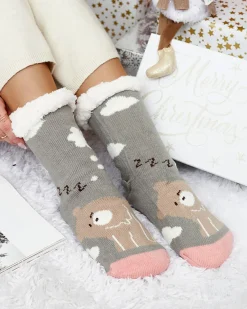 Clearance Świąteczne damskie zimowe skarpetki z zwężeniami Skarpetki