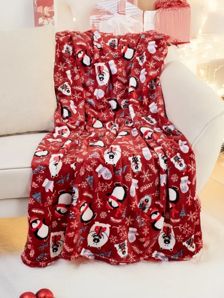 Best Świąteczny koc narzutka 160x200 Koce