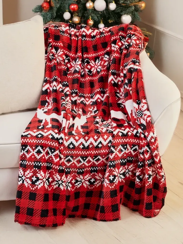 Hot Świąteczny koc narzutka 160x200 Koce