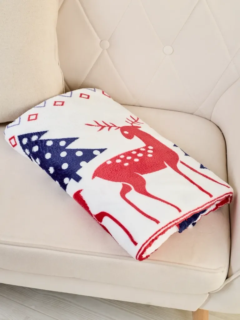 New Świąteczny koc narzutka 160x200 Koce