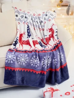 New Świąteczny koc narzutka 160x200 Koce