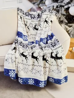 Outlet Świąteczny koc narzutka 200x220 Koce