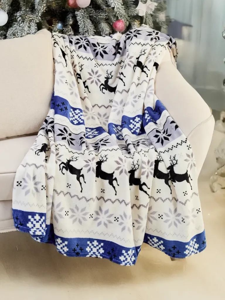 Discount Świąteczny koc narzutka 160x200 Koce