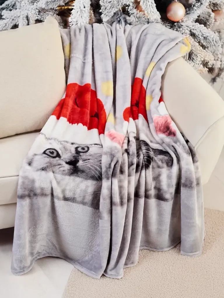 Best Świąteczny koc narzutka 200x220 Koce