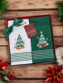 Outlet Świąteczny komplet ręczników Happy New Year Akcesoria|Ręczniki