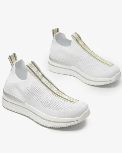 Discount Wsuwane buty sportowe damskie z napisami w kolorze m Cerppa Damskie Bieganie, Ćwiczenia I Trening