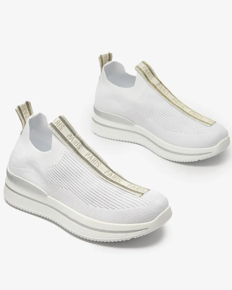 Discount Wsuwane buty sportowe damskie z napisami w kolorze m Cerppa Damskie Bieganie, Ćwiczenia I Trening