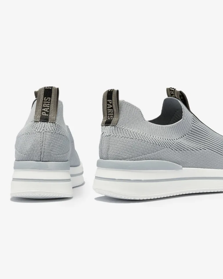 Wsuwane buty sportowe damskie z napisami w kolorze szarym Cerppa Damskie Bieganie, Ćwiczenia I Trening