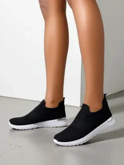 Clearance Wsuwane damskie materiałowe buty sportowe Satet Damskie Bieganie, Ćwiczenia I Trening