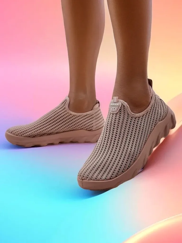 Hot Wsuwane damskie materiałowe buty sportowe Erra Damskie Bieganie, Ćwiczenia I Trening