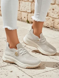 Hot Wsuwane damskie materiałowe buty sportowe Teletta Damskie Ugc|Sportowe