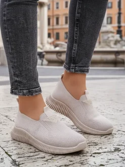 Discount Wsuwane damskie materiałowe buty sportowe Serra Damskie Sportowe|Bieganie, Ćwiczenia I Trening