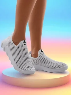 Hot Wsuwane damskie materiałowe buty sportowe Erra Damskie Bieganie, Ćwiczenia I Trening