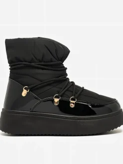 Outlet Wsuwane śniegowce damskie w m kolorze Dabenda Śniegowce|Botki Z Grubym Ociepleniem