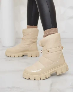 Clearance Wsuwane śniegowce damskie w m kolorze Sadella Śniegowce|Botki Z Grubym Ociepleniem