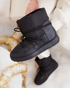 Sale Wsuwane śniegowce damskie w m kolorze Iredas Śniegowce|Botki Z Delikatnym Ociepleniem