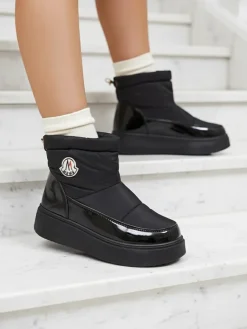 Sale Wsuwane śniegowce damskie w m kolorze Ademra Śniegowce|Botki Z Grubym Ociepleniem