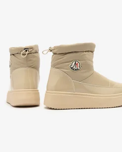 New Wsuwane śniegowce damskie w jasnom kolorze Ademra Śniegowce|Botki Z Grubym Ociepleniem