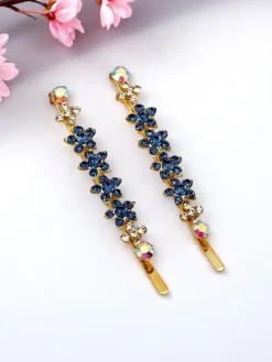 Wsuwki do włosów z cyrkoniami kwiatuszkami Sparkle Blossom Damskie Akcesoria Do Włosów