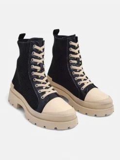 Online Wysokie trampki damskie na masywnej podeszwie Heyloy Trampki