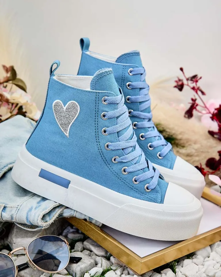 Online Wysokie trampki damskie Tris Trampki