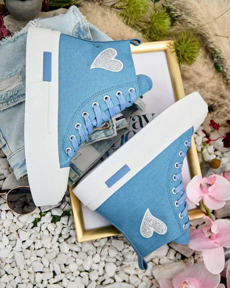 Online Wysokie trampki damskie Tris Trampki