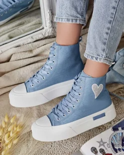 Online Wysokie trampki damskie Tris Trampki