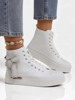 Online Wysokie trampki damskie z misiem Tedi Trampki