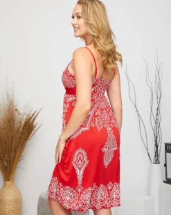 Best Wzorzysta damska krótka sukienka w kolorze m Sukienki Letnie|Sukienki Krótkie