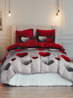 Clearance Wzorzysta pościel 180x200 komplet 3 CZĘŚCI 180 X 200 Cm