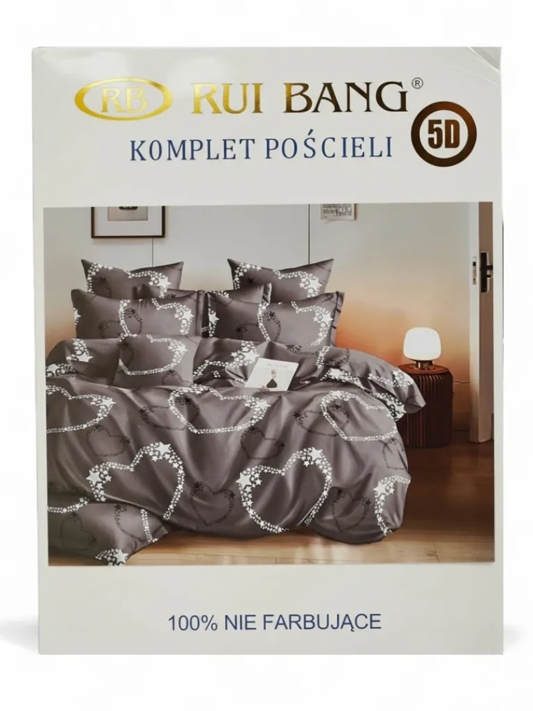 Clearance Wzorzysta pościel 180x200 komplet 3 CZĘŚCI 180 X 200 Cm