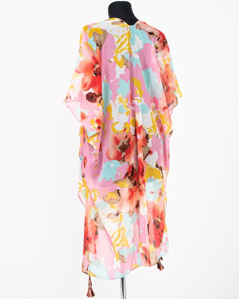 Wzorzyste pareo damskie w kolorze m Narzutka Plażowa