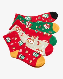 Sale Wzorzyste świąteczne skarpety damskie 5/pak Skarpetki