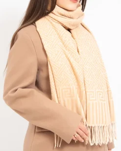 New Wzorzysty damski lekki szalik w kolorze m Damskie Chusty / Apaszki / Szaliki