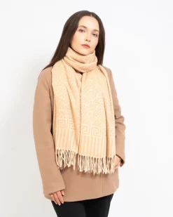 New Wzorzysty damski lekki szalik w kolorze m Damskie Chusty / Apaszki / Szaliki