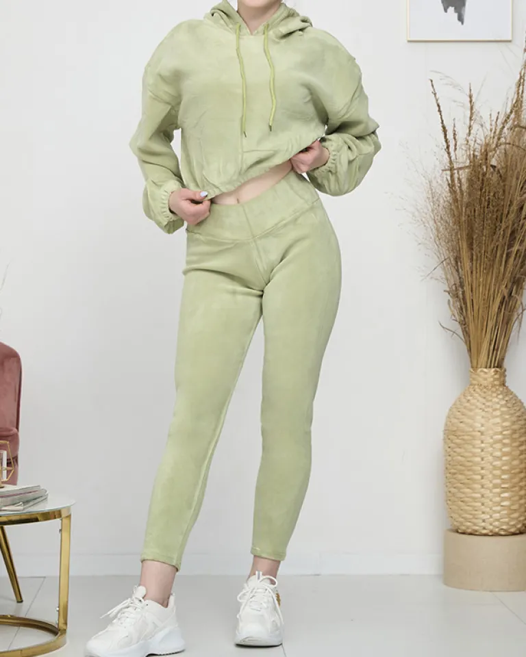 Best damski komplet sportowy bluza i legginsy Damskie Legginsy / Tregginsy|Plus Size