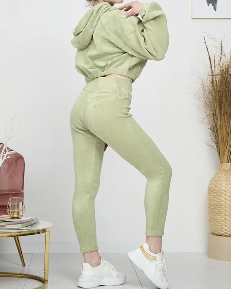 Best damski komplet sportowy bluza i legginsy Damskie Legginsy / Tregginsy|Plus Size