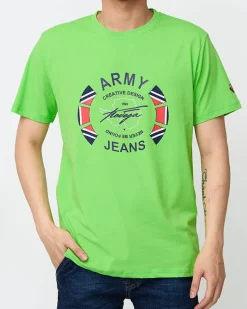 Online męski t-shirt z nadrukiem Bluzki