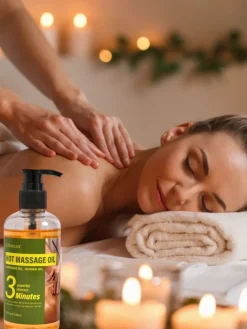 New Rozgrzewający olejek do masażu z lawendą i jojoba Ciało