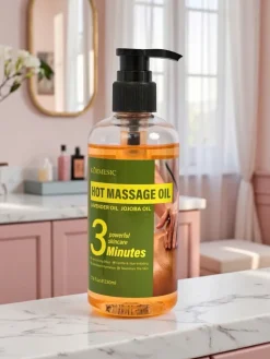 New Rozgrzewający olejek do masażu z lawendą i jojoba Ciało