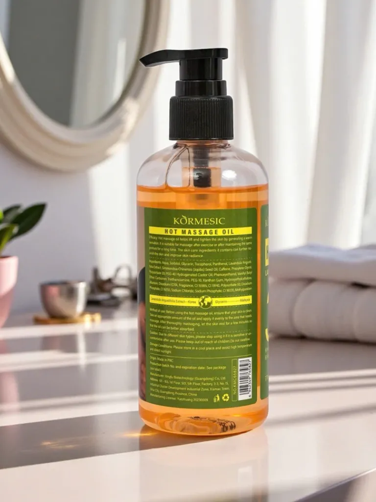 New Rozgrzewający olejek do masażu z lawendą i jojoba Ciało