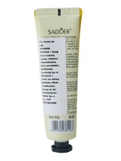 Outlet Sadoer Krem do rąk Cytrynowy 30 g Dłonie