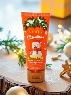 Outlet Sadoer Świąteczny Żel oczyszczający twarz z Witaminą C Twarz